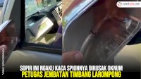 VIDEO: Viral, Sopir Ini Ngaku Kaca Spionnya Dirusak Oknum Petugas Jembatan Timbang Larompong