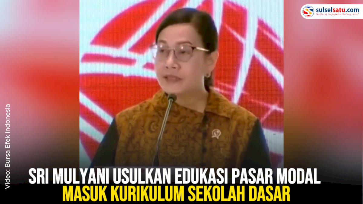 VIDEO: Sri Mulyani Usulkan Edukasi Pasar Modal Masuk Kurikulum Sekolah Dasar