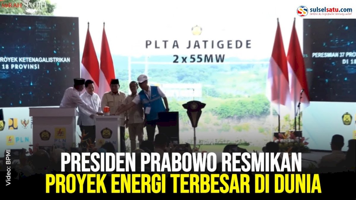 VIDEO: Presiden Prabowo Resmikan Proyek Energi Terbesar di Dunia
