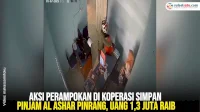 VIDEO: Aksi Perampokan di Koperasi Simpan Pinjam Al Ashar Pinrang, Uang 1,3 Juta Raib