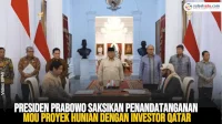 VIDEO: Presiden Prabowo Saksikan Penandatanganan MoU Proyek Hunian dengan Investor Qatar