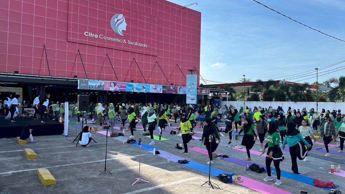 Pecah! 255 Peserta Padati Event Poundfit Citra X Herborist di Makassar