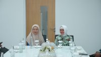 Indira Yusuf Ismail Sambut Melinda Aksa di Kantor TP PKK Kota Makassar