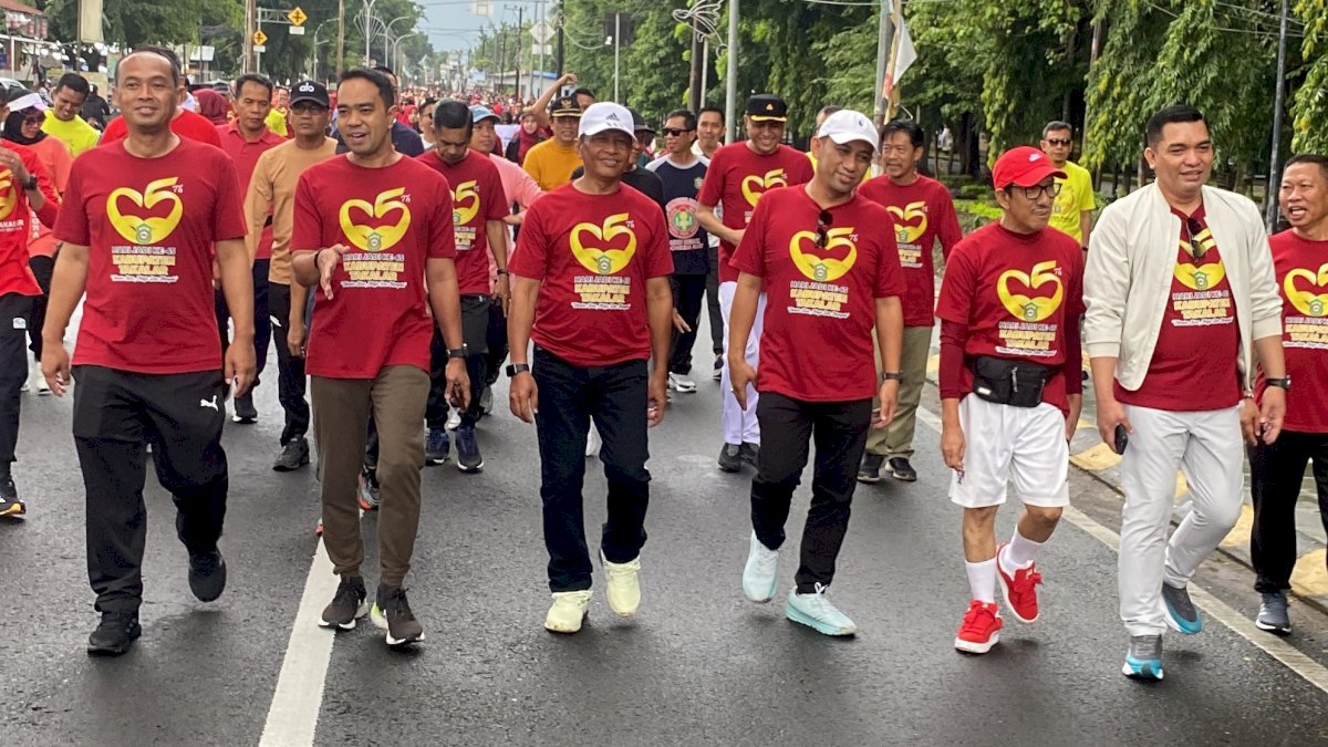 Pemkab Takalar Gelar Gerak Jalan Santai Peringati Hari Jadi ke-65