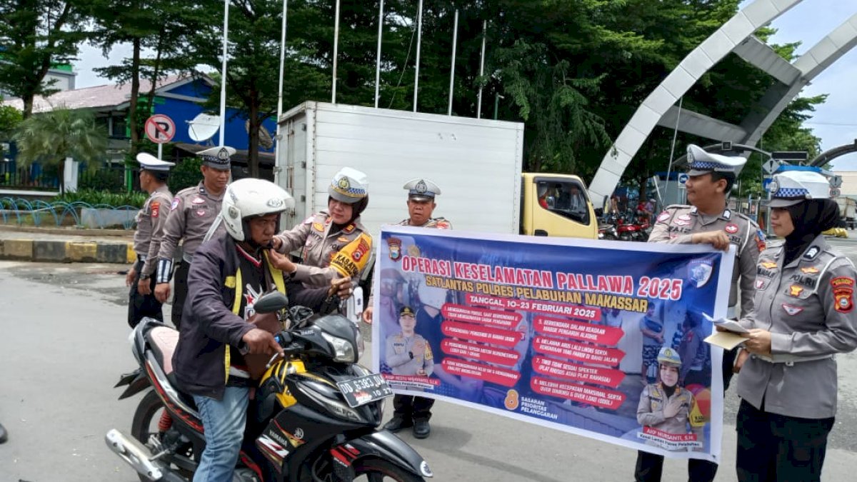 Operasi Keselamatan Pallawa 2025: Polres Pelabuhan Makassar Gencar Sosialisasi