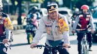 Kapolres Jeneponto Pimpin Patroli Sepeda, Sapa Warga dan Jaga Kamtibmas Jelang Ramadhan