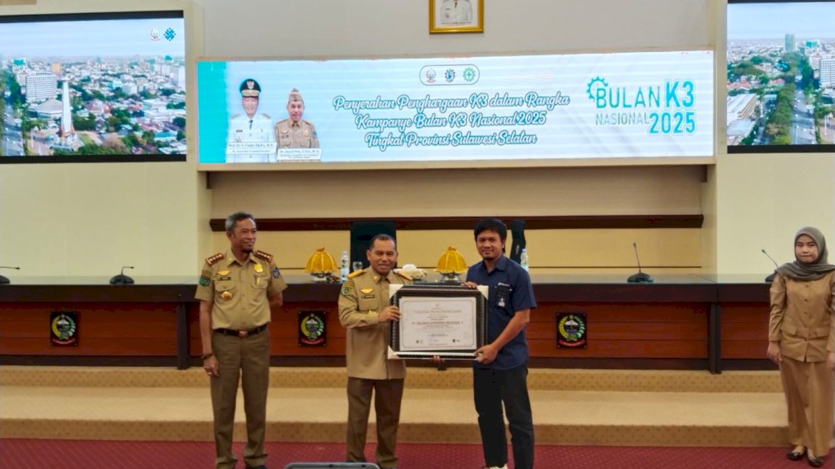 Standar K3 Tinggi di Pelabuhan, Pelindo Group Makassar Raih Penghargaan Kinerja P2K3