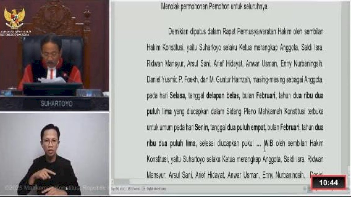 MK Menolak Gugatan Paslon Nomor 3, Paris – Islam Resmi Menangkan Pilkada Jeneponto