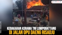 VIDEO: Kebakaran Asrama TNI Lompobattang di Jalan Opu Daeng Risadju