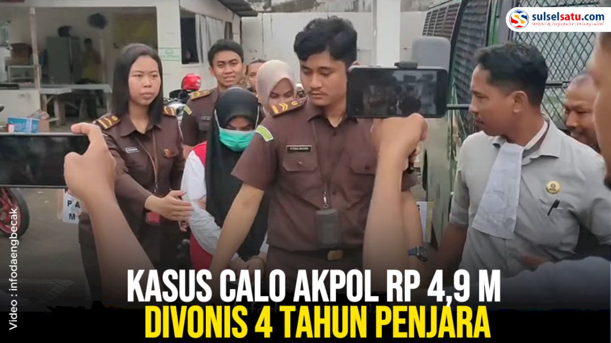 VIDEO: Kasus Fatmasari Calo Akpol Rp 4,9 M Divonis 4 Tahun Penjara