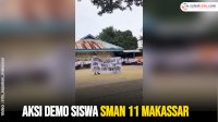 VIDEO: Aksi Demo Siswa SMAN 11 Makassar