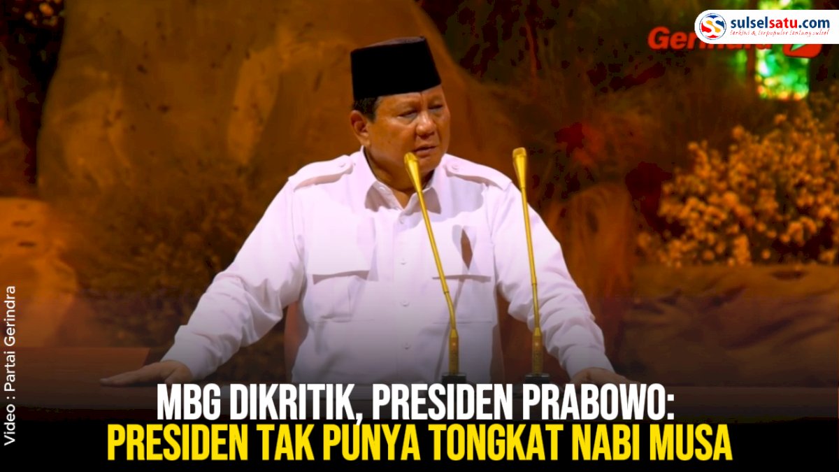 VIDEO: MBG Dikritik, Presiden Prabowo: Presiden Tak Punya Tongkat Nabi Musa