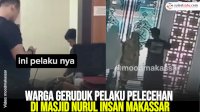 VIDEO: Warga Geruduk Pelaku Pelecehan di Masjid Nurul Insan Makassar