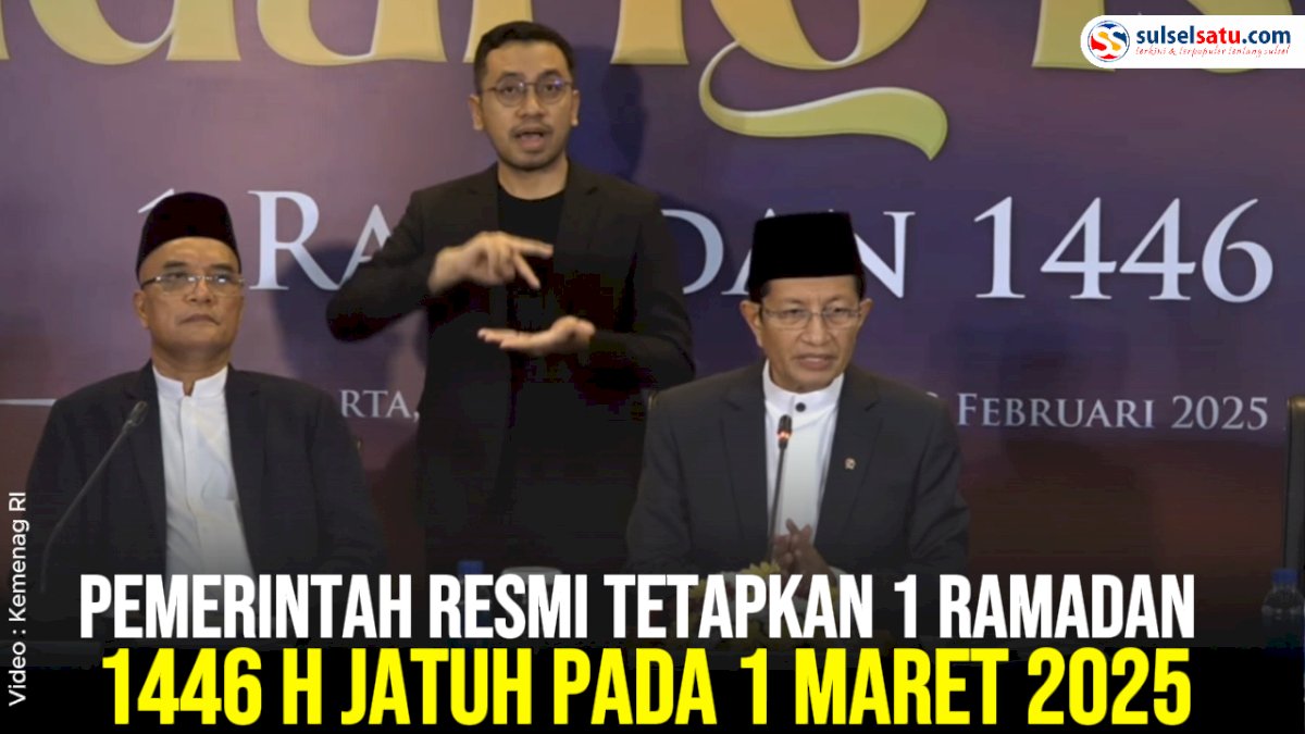 VIDEO: Pemerintah Resmi Tetapkan 1 Ramadan 1446 H Jatuh pada 1 Maret 2025
