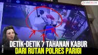 VIDEO: Detik-detik 7 Tahanan Kabur dari Rutan Polres Parigi