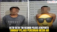 VIDEO: Detik-detik Tim Resmob Polres Jeneponto Tangkap Pelaku Pencurian Mesin Air