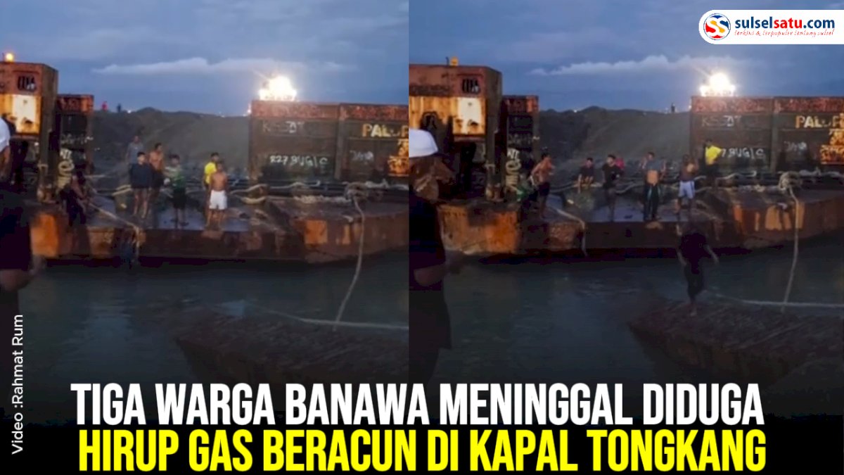 VIDEO: Tiga Warga Banawa Meninggal Diduga Hirup Gas Beracun di Kapal Tongkang