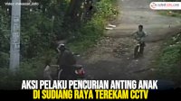 VIDEO: Aksi Pelaku Pencurian Anting Anak di Sudiang Raya Terekam CCTV