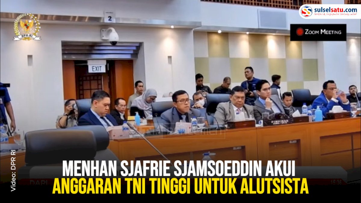 VIDEO: Menhan Sjafrie Sjamsoeddin Akui Anggaran TNI Tinggi untuk Alutsista