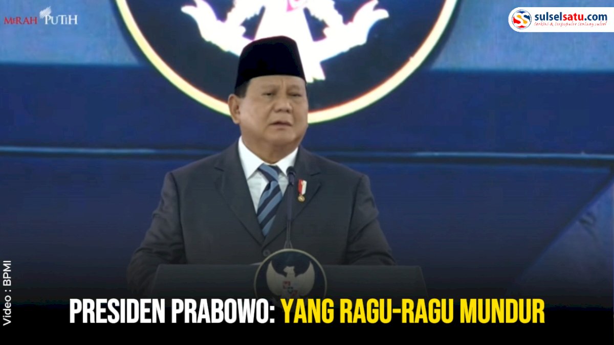 VIDEO: Singgung Rencana Retreat di Akmil saat Pelantikan, Presiden Prabowo: yang Ragu-ragu Mundur