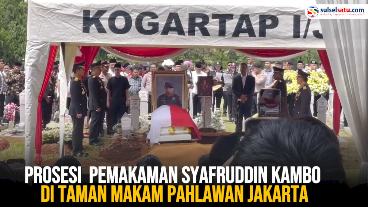 VIDEO: Prosesi Pemakaman Syafruddin Kambo di Taman Makam Pahlawan Jakarta