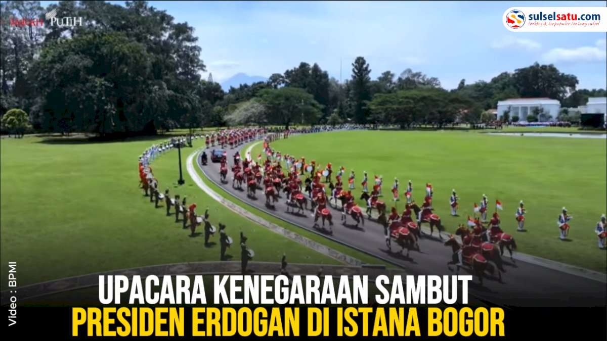 VIDEO: Upacara Kenegaraan Sambut Presiden Erdogan di Istana Bogor