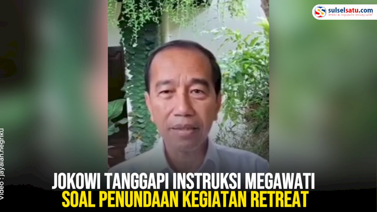 VIDEO: Jokowi Tanggapi Instruksi Megawati Soal Penundaan Kegiatan Retreat