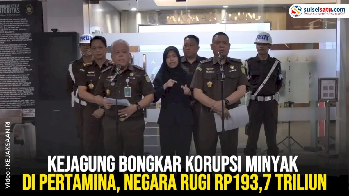 VIDEO: Kejagung Bongkar Korupsi Minyak di Pertamina, Negara Rugi Rp193,7 Triliun
