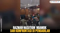 VIDEO: Sidang Hotman Paris vs Razman Nasution Ricuh, Terdakwa Ngamuk dan Konfrontasi di Pengadilan