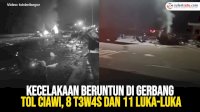 VIDEO: Kecelakaan Beruntun di Gerbang Tol Ciawi, 8 Tewas dan 11 Luka-Luka