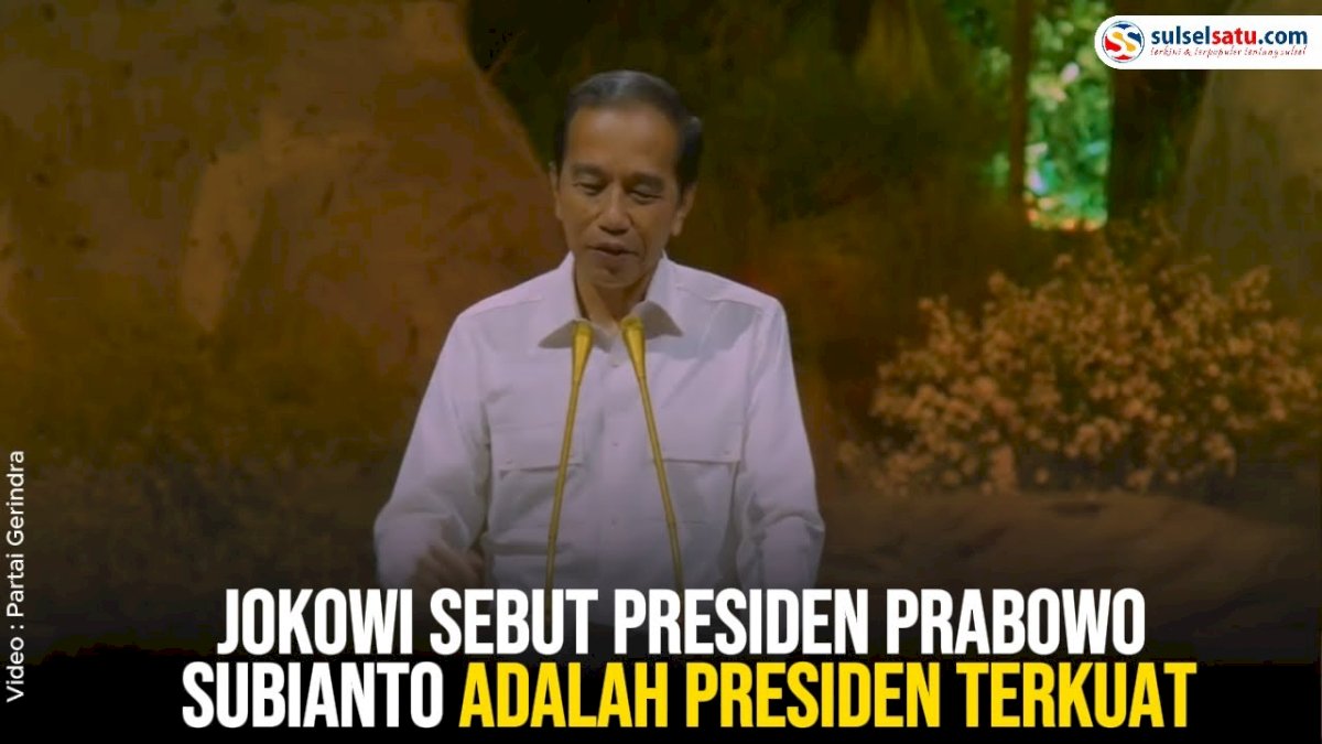 VIDEO: Jokowi Sebut Presiden Prabowo Subianto adalah Presiden Terkuat