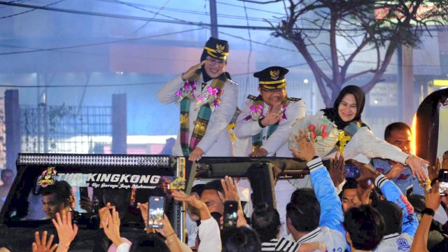 Hati Damai sampai di Kabupaten Gowa dan disambut masyarakat. Foto: Istimewa.