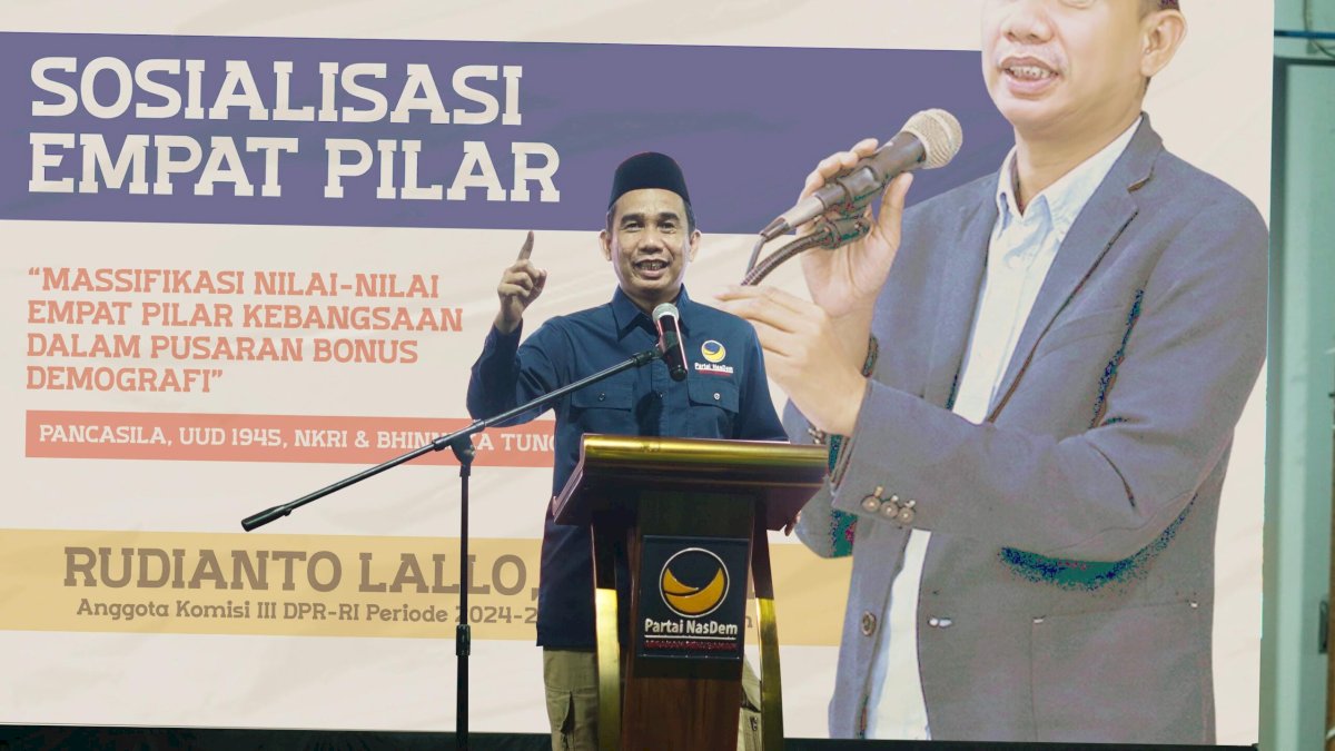 Optimalisasi Nilai-nilai Empat Pilar, Rudianto Lallo Tekankan Nilai Kebangsaan Hadapi Bonus Demografi