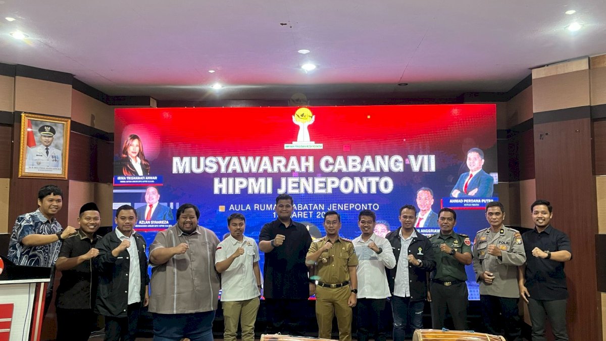 HIPMI Jeneponto Gelar Muscab Ke-VII, Andi Amar Ma’ruf Sulaiman Harapkan Kemajuan Bagi Kabupaten Jeneponto