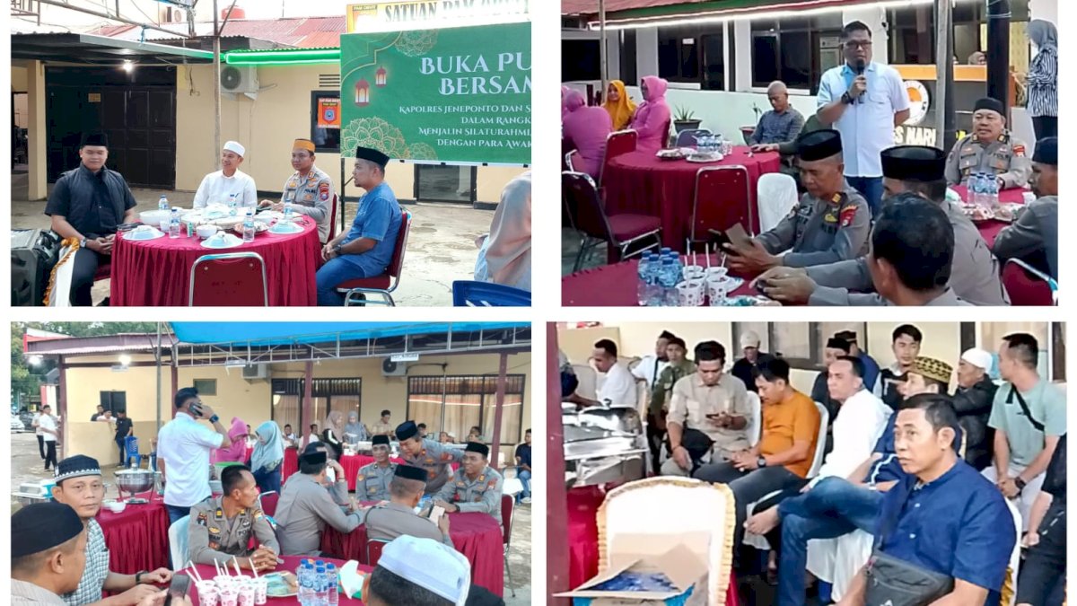 Kapolres dan Satnarkoba Polres Jeneponto Gelar Bukber dengan Awak Media dan Aktivis