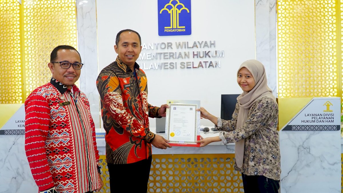 Sepanjang 2025, Kanwil Kemenkum Sulsel Cetak 199 Sertifikat Apostille