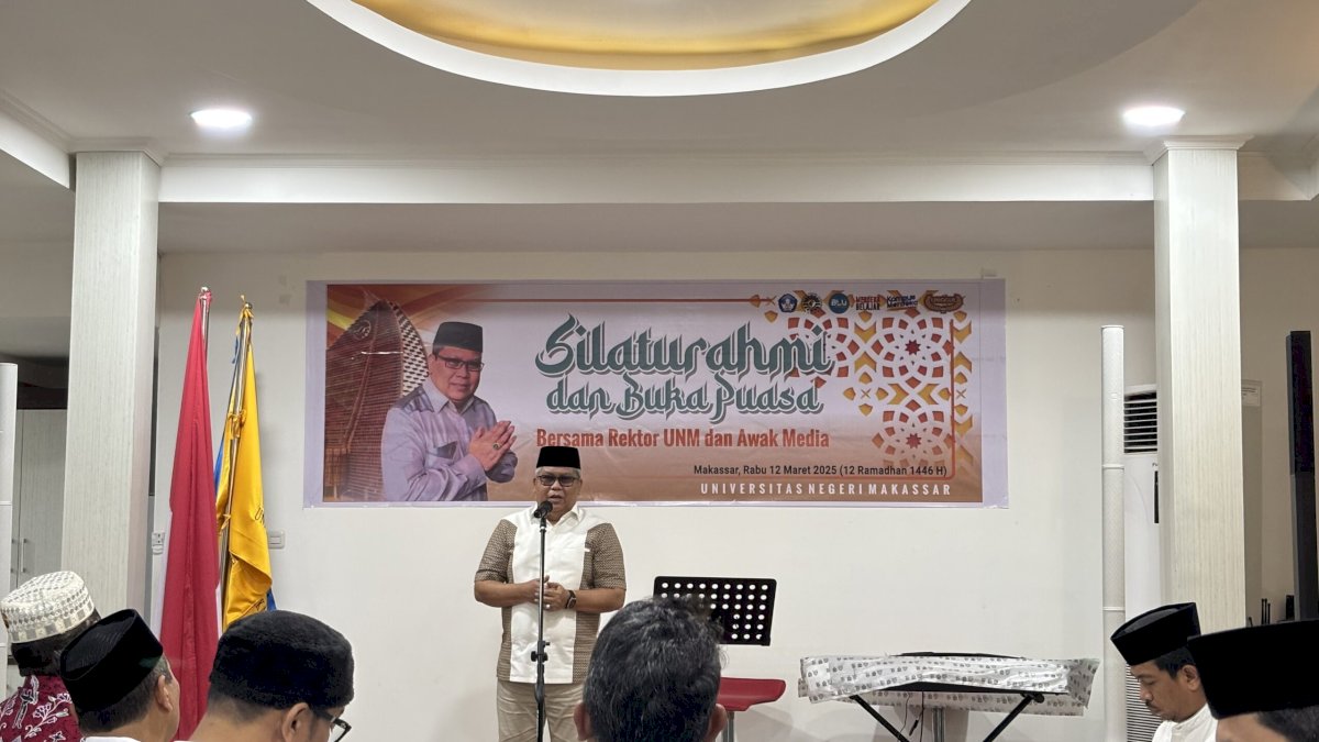Rektor UNM Jalin Sinergi dengan Awak Media dalam Silaturahmi dan Buka Puasa Bersama