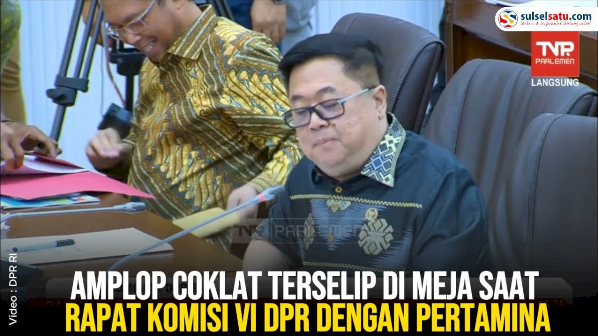 VIDEO: Amplop Coklat Terselip di Meja Saat Rapat Komisi VI DPR dengan Pertamina