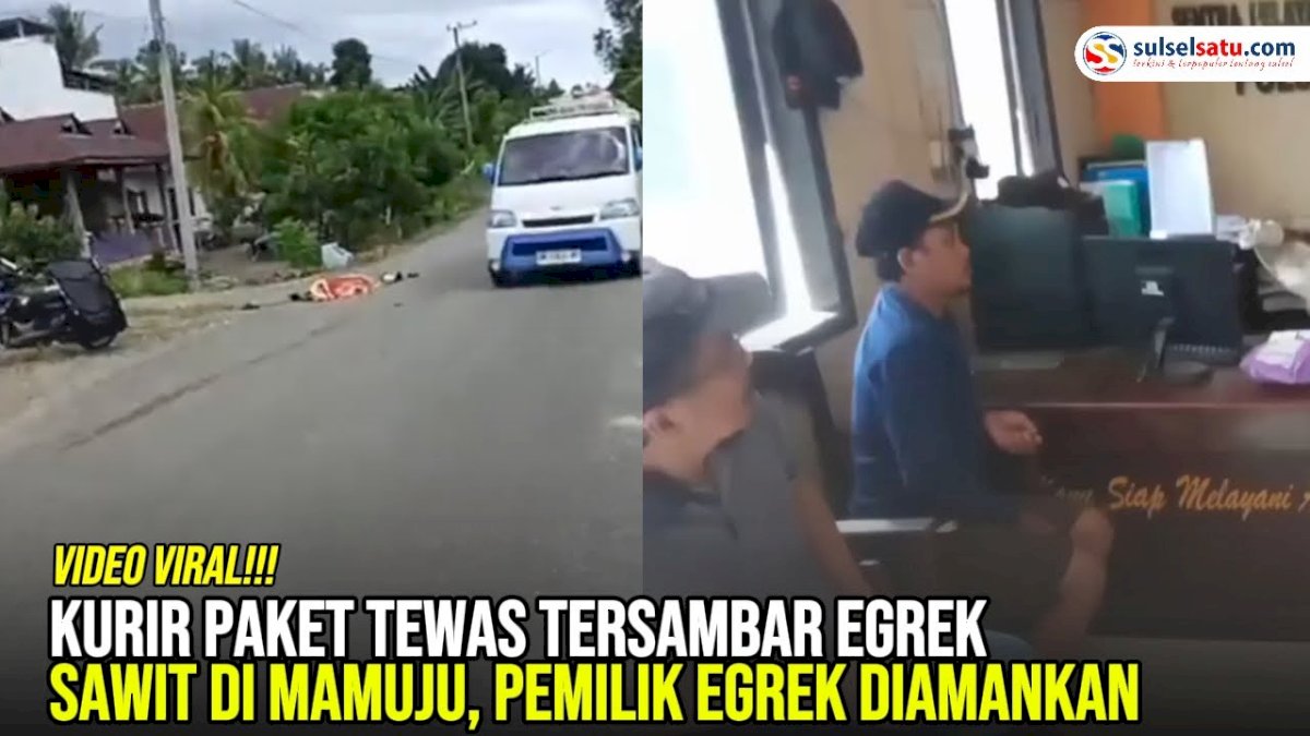 VIDEO: Kurir Paket Tewas Tersambar Egrek Sawit di Mamuju, Pemilik Egrek Diamankan