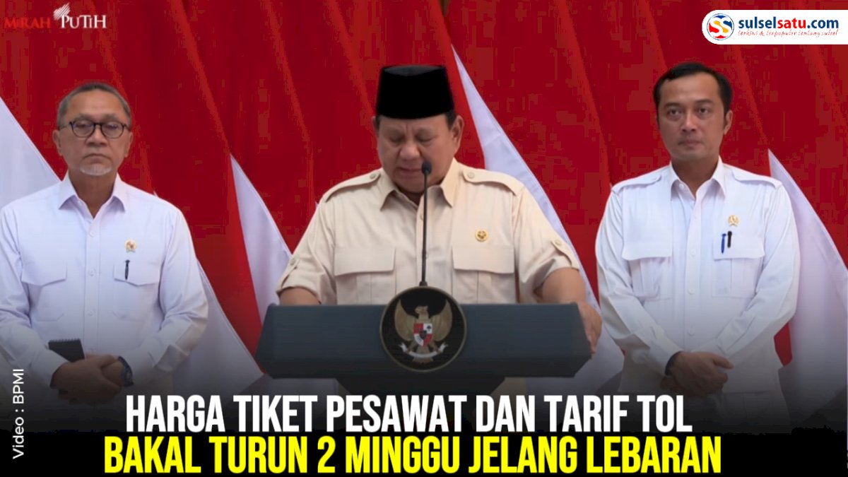 VIDEO: Harga Tiket Pesawat dan Tarif Tol Bakal Turun 2 Minggu Jelang Lebaran