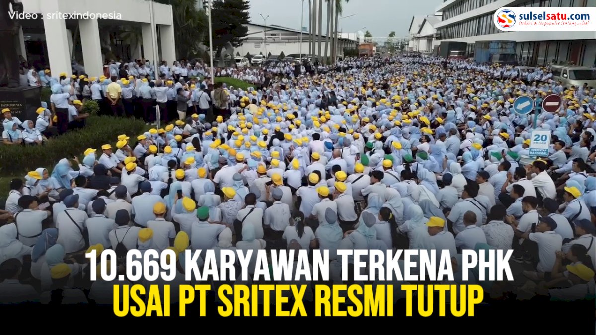 VIDEO: 10.669 Karyawan Terkena PHK Usai PT Sritex Resmi Tutup