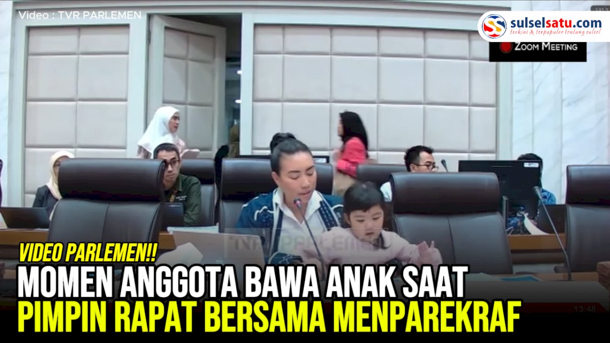 VIDEO: Momen Anggota DPR Rahayu Saraswati Bawa Anak saat Pimpin Rapat bersama Menparekraf