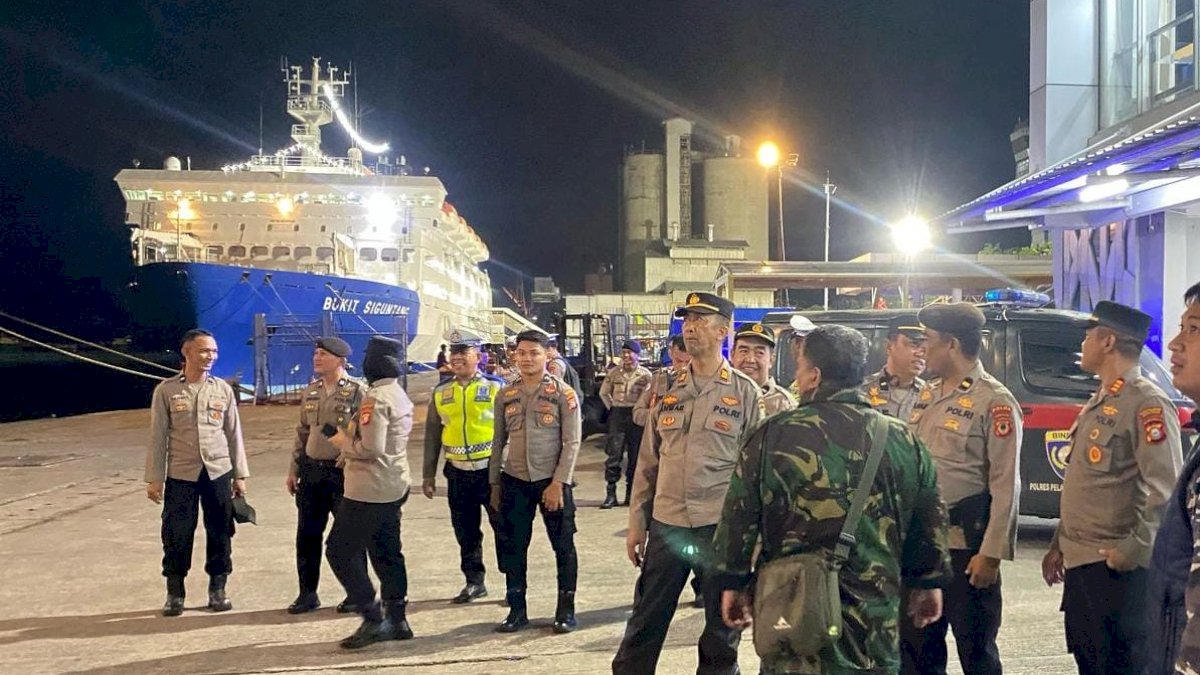 Jelang Arus Mudik, Polres Pelabuhan Makassar Perketat Pengamanan di Pelabuhan Soekarno-Hatta