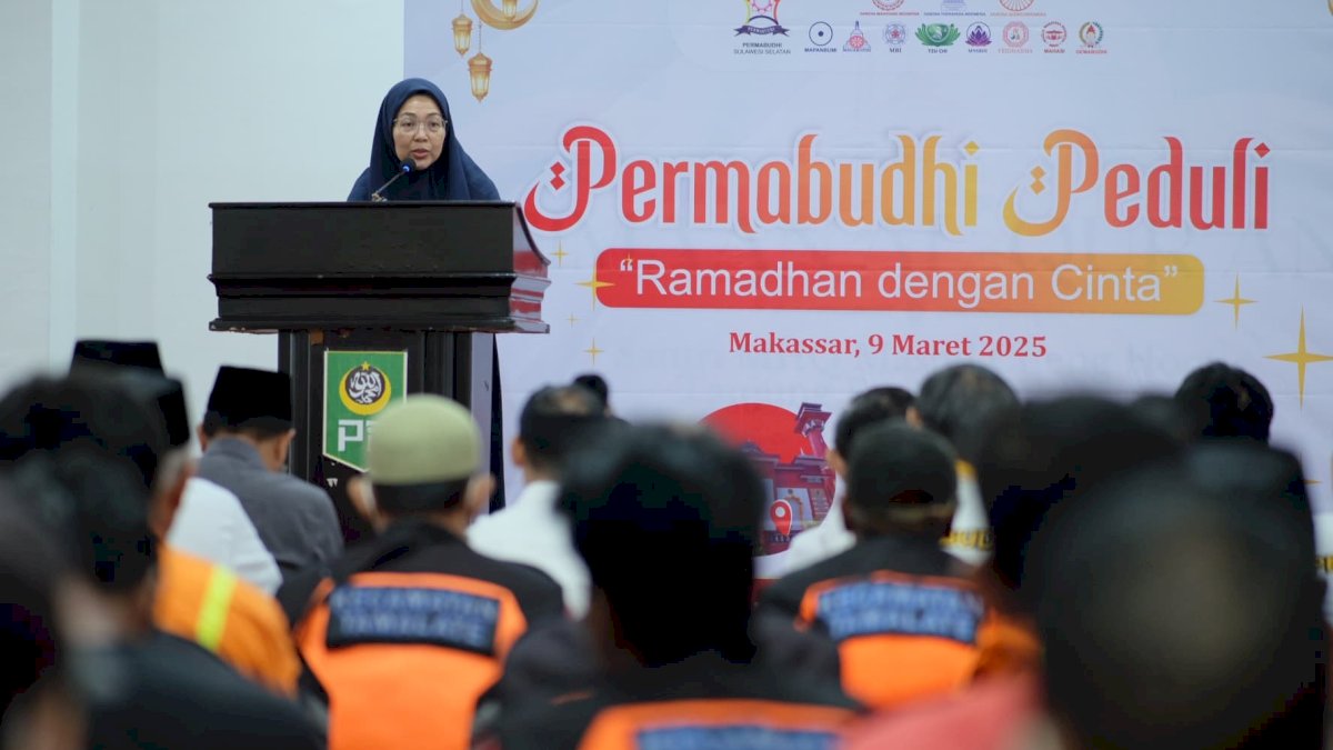 Melinda Aksa dan Permabudhi Sulsel Salurkan Sembako untuk Petugas Kebersihan di Bulan Ramadan