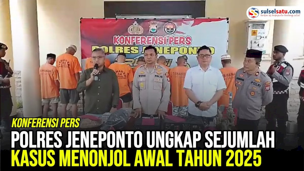 VIDEO: Polres Jeneponto Ungkap Sejumlah Kasus Menonjol Awal Tahun 2025