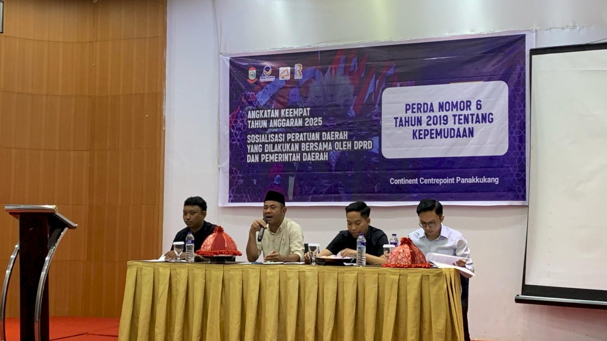 Gelar Sosialisasi Perda Kepemudaan, Jufri Pabe Dorong Peran Aktif Pemuda Makassar
