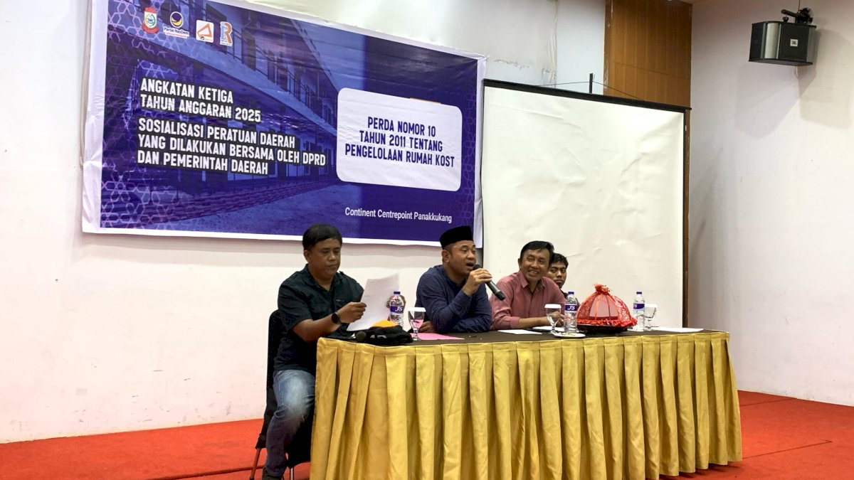 Sosialisasi Perda Rumah Kost, Jufri Pabe Ajak Pemilik Kost Taat Regulasi