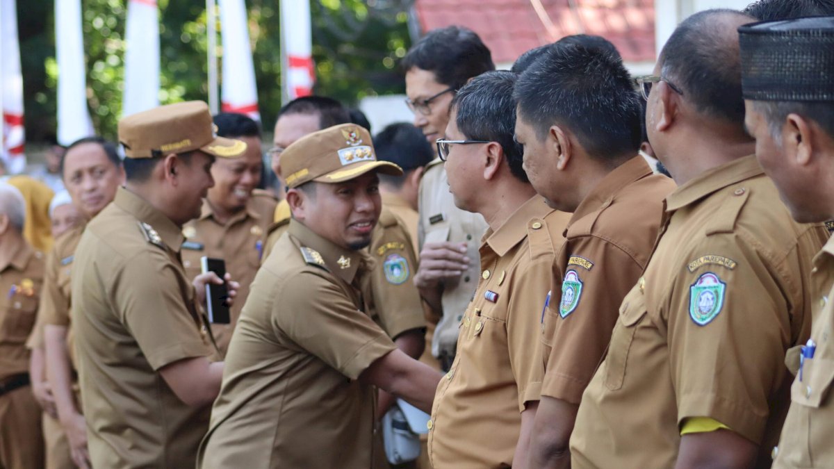 Kompak! Tasming Hamid & Hermanto Sapa ASN di Apel Perdana, Siap Wujudkan Parepare Maju