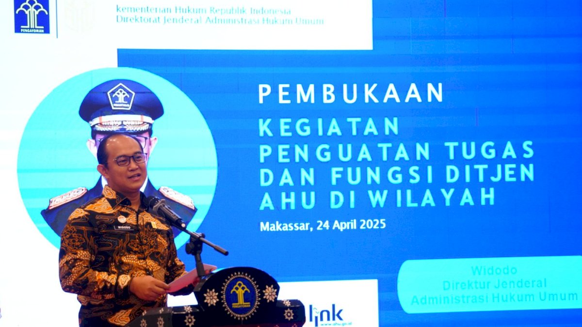 Dirjen AHU: Kantor Wilayah Jadi Ujung Tombak Pelayanan Hukum Modern dan Akuntabel