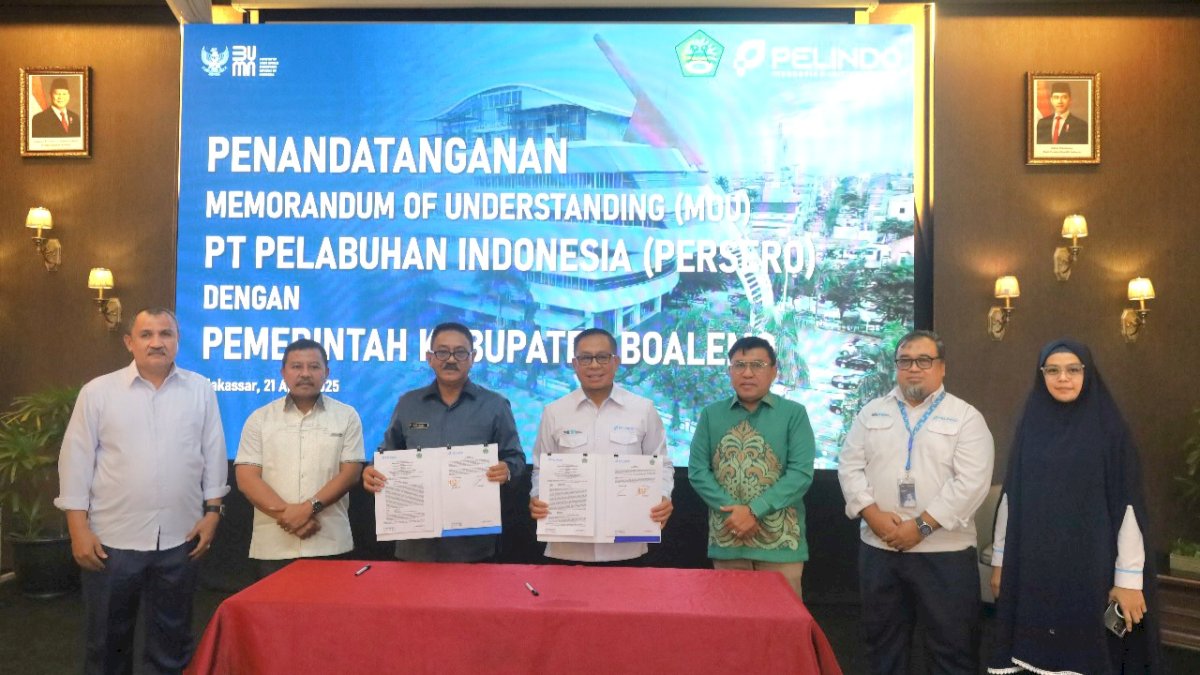 Perkuat Konektivitas Maritim, Pelindo dan Pemkab Boalemo Teken MoU Pengembangan Pelabuhan